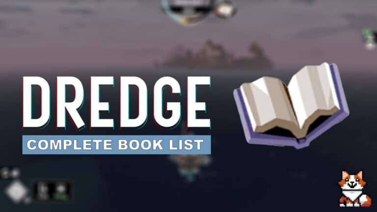The image shows the Dredge book symbol for our guide on all Dredge books.