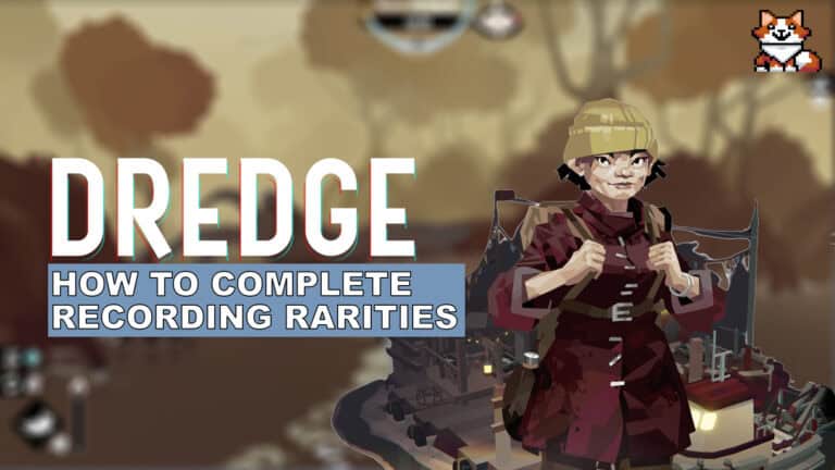 A screenshot showing the Travelling Merchant in Dredge.
