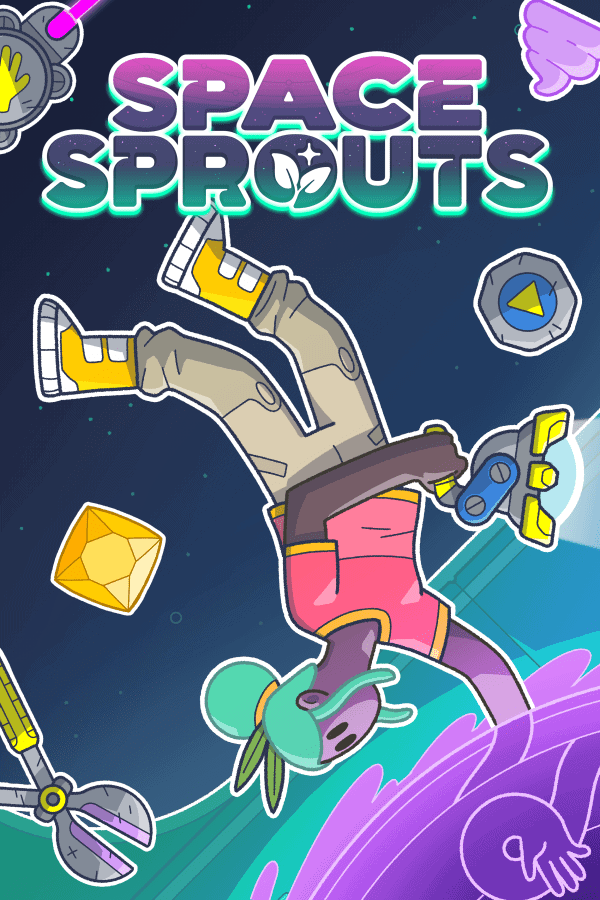 The official art for Space Sprouts, showing Oda in space.